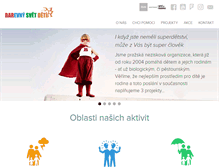 Tablet Screenshot of barevnysvetdeti.cz